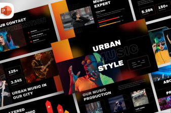Urban Music Style Presentation Template